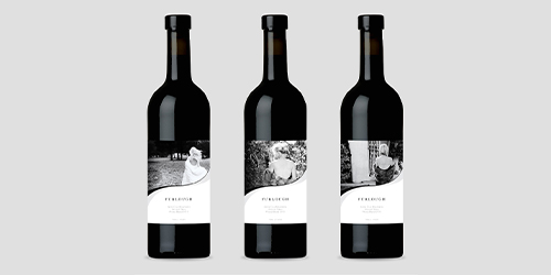 Set of 3 Wine Bottle Label Designs