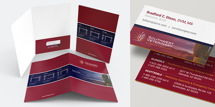 Folder Design and Business Card Design